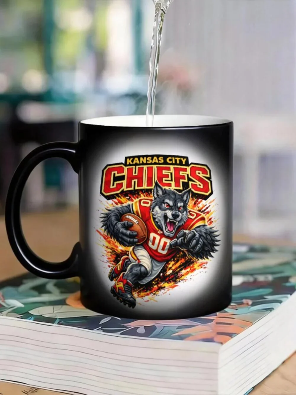 Kansas City Chiefs Matte Heat Changing Mug NFL Fan Cup 11oz